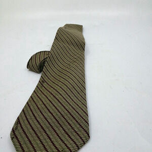 Polo by Ralph Lauren Diagonal Stripe Brown Wool Blend Neckti